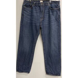 Dockers Men Dark Wash Straight Fit Denim Jeans Size 42 / 30